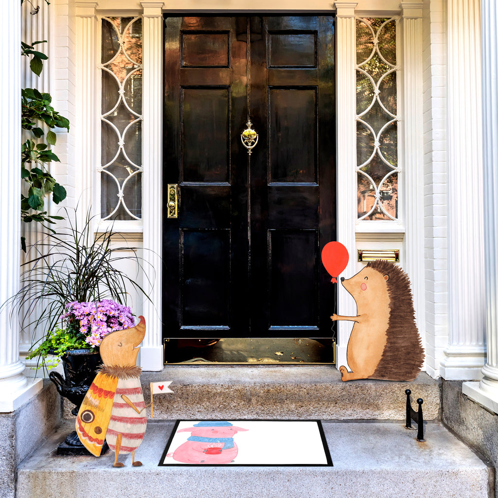 Fußmatte Lallelndes Glühschwein Türvorleger, Schmutzmatte, Fußabtreter, Matte, Schmutzfänger, Fußabstreifer, Schmutzfangmatte, Türmatte, Motivfußmatte, Haustürmatte, Vorleger, Winter, Weihnachten, Weihnachtsdeko, Nikolaus, Advent, Heiligabend, Wintermotiv, Glühwein, Betrunken, Weihnachtsmarkt, Spruch