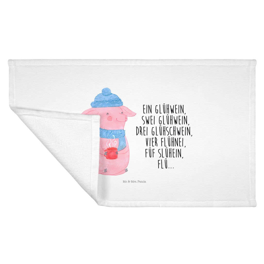 Gäste Handtuch Lallelndes Glühschwein Gästetuch, Reisehandtuch, Sport Handtuch, Frottier, Kinder Handtuch, Winter, Weihnachten, Weihnachtsdeko, Nikolaus, Advent, Heiligabend, Wintermotiv, Glühwein, Betrunken, Weihnachtsmarkt, Spruch