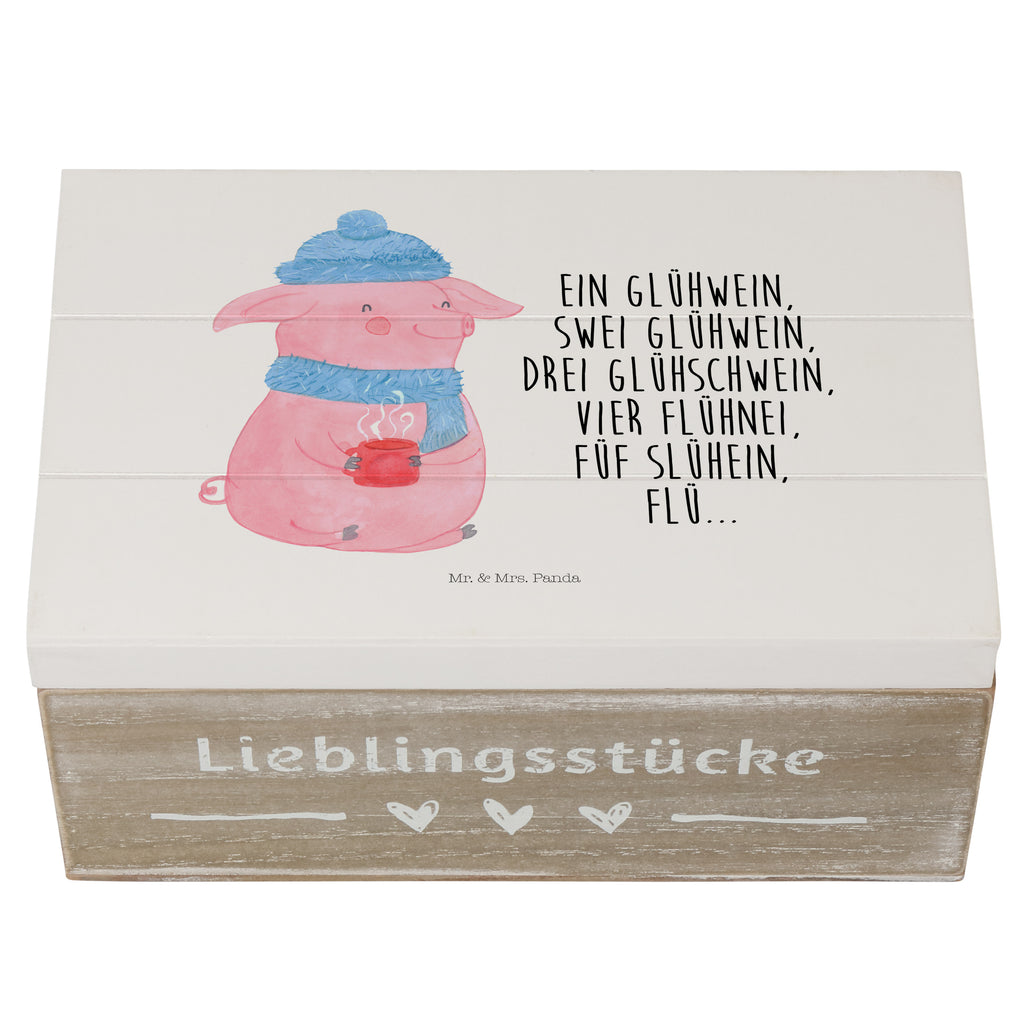 Holzkiste Lallelndes Glühschwein Holzkiste, Kiste, Schatzkiste, Truhe, Schatulle, XXL, Erinnerungsbox, Erinnerungskiste, Dekokiste, Aufbewahrungsbox, Winter, Weihnachten, Weihnachtsdeko, Nikolaus, Advent, Heiligabend, Wintermotiv, Glühwein, Betrunken, Weihnachtsmarkt, Spruch