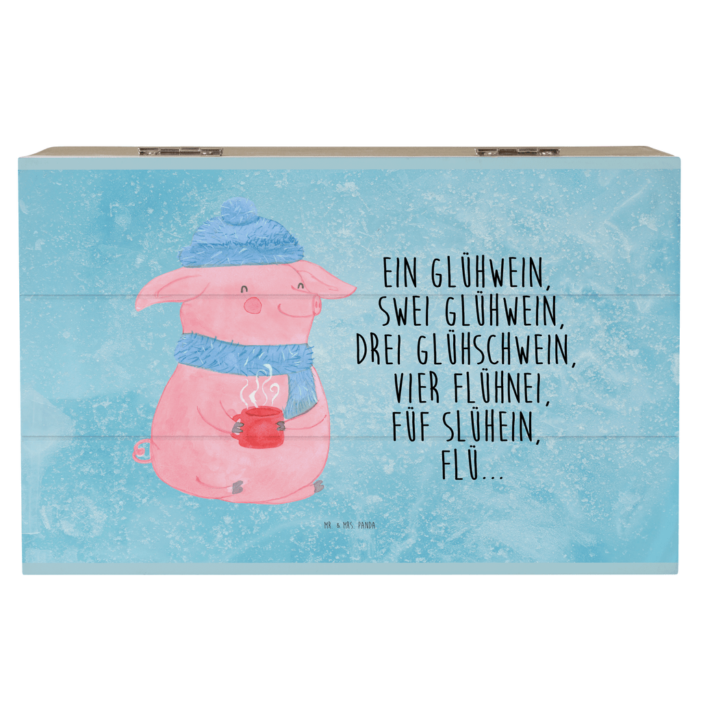 Holzkiste Lallelndes Glühschwein Holzkiste, Kiste, Schatzkiste, Truhe, Schatulle, XXL, Erinnerungsbox, Erinnerungskiste, Dekokiste, Aufbewahrungsbox, Winter, Weihnachten, Weihnachtsdeko, Nikolaus, Advent, Heiligabend, Wintermotiv, Glühwein, Betrunken, Weihnachtsmarkt, Spruch