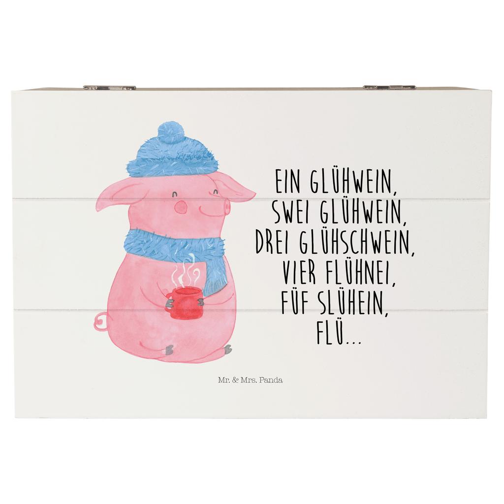 Holzkiste Lallelndes Glühschwein Holzkiste, Kiste, Schatzkiste, Truhe, Schatulle, XXL, Erinnerungsbox, Erinnerungskiste, Dekokiste, Aufbewahrungsbox, Winter, Weihnachten, Weihnachtsdeko, Nikolaus, Advent, Heiligabend, Wintermotiv, Glühwein, Betrunken, Weihnachtsmarkt, Spruch