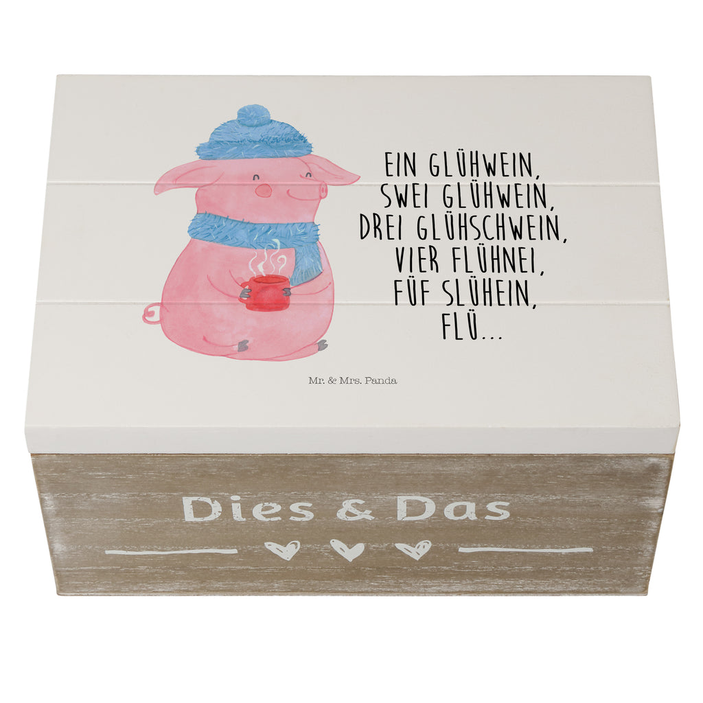 Holzkiste Lallelndes Glühschwein Holzkiste, Kiste, Schatzkiste, Truhe, Schatulle, XXL, Erinnerungsbox, Erinnerungskiste, Dekokiste, Aufbewahrungsbox, Winter, Weihnachten, Weihnachtsdeko, Nikolaus, Advent, Heiligabend, Wintermotiv, Glühwein, Betrunken, Weihnachtsmarkt, Spruch
