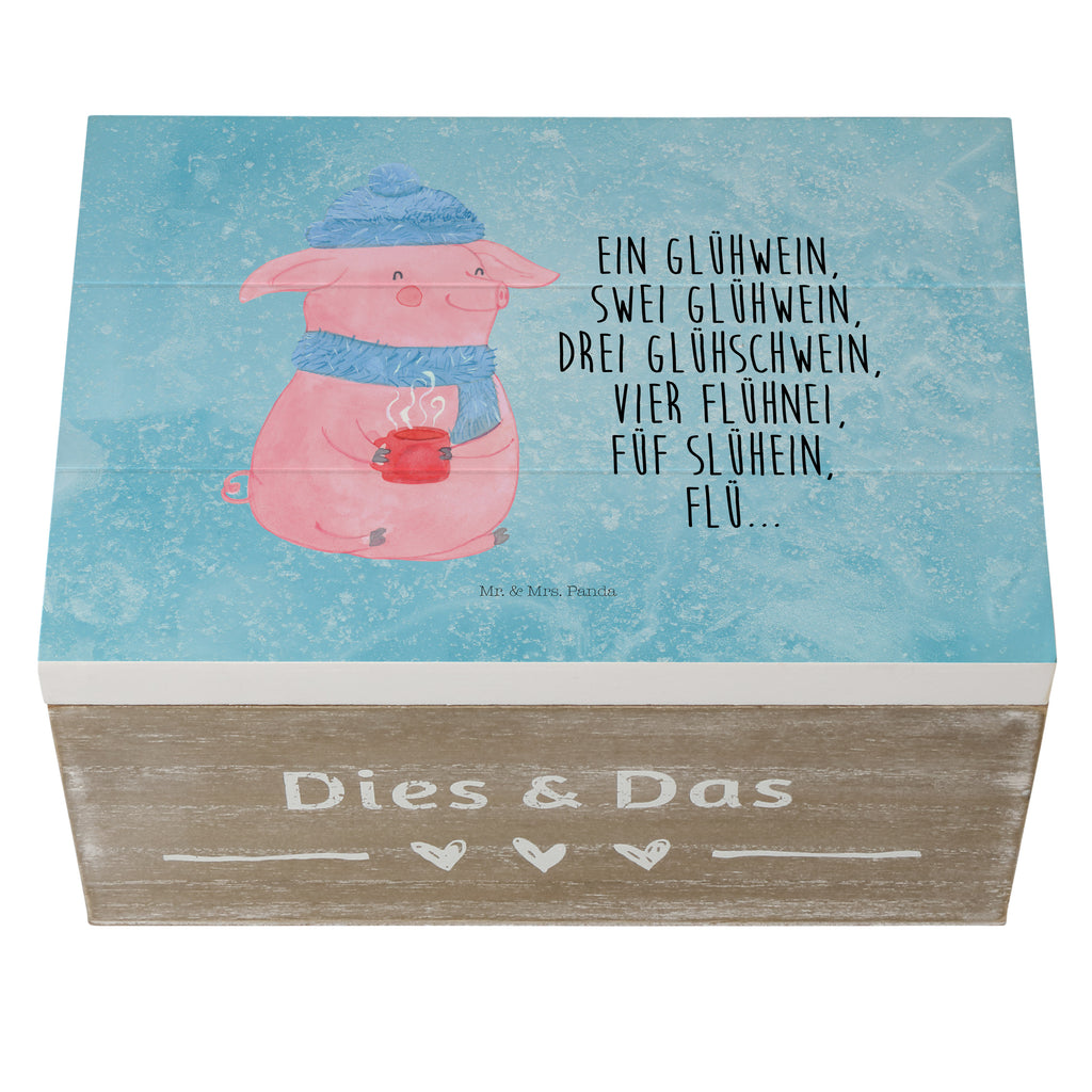 Holzkiste Lallelndes Glühschwein Holzkiste, Kiste, Schatzkiste, Truhe, Schatulle, XXL, Erinnerungsbox, Erinnerungskiste, Dekokiste, Aufbewahrungsbox, Winter, Weihnachten, Weihnachtsdeko, Nikolaus, Advent, Heiligabend, Wintermotiv, Glühwein, Betrunken, Weihnachtsmarkt, Spruch