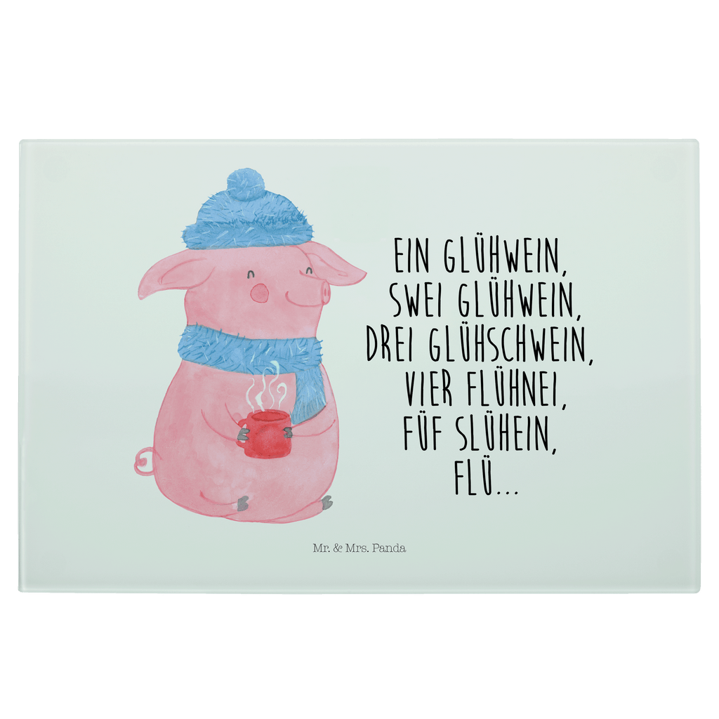 XL Glas Schneidbrett Lallelndes Glühschwein Glasschneidebrett, Schneidebrett, Frühstücksbrett, Küche, Winter, Weihnachten, Weihnachtsdeko, Nikolaus, Advent, Heiligabend, Wintermotiv, Glühwein, Betrunken, Weihnachtsmarkt, Spruch