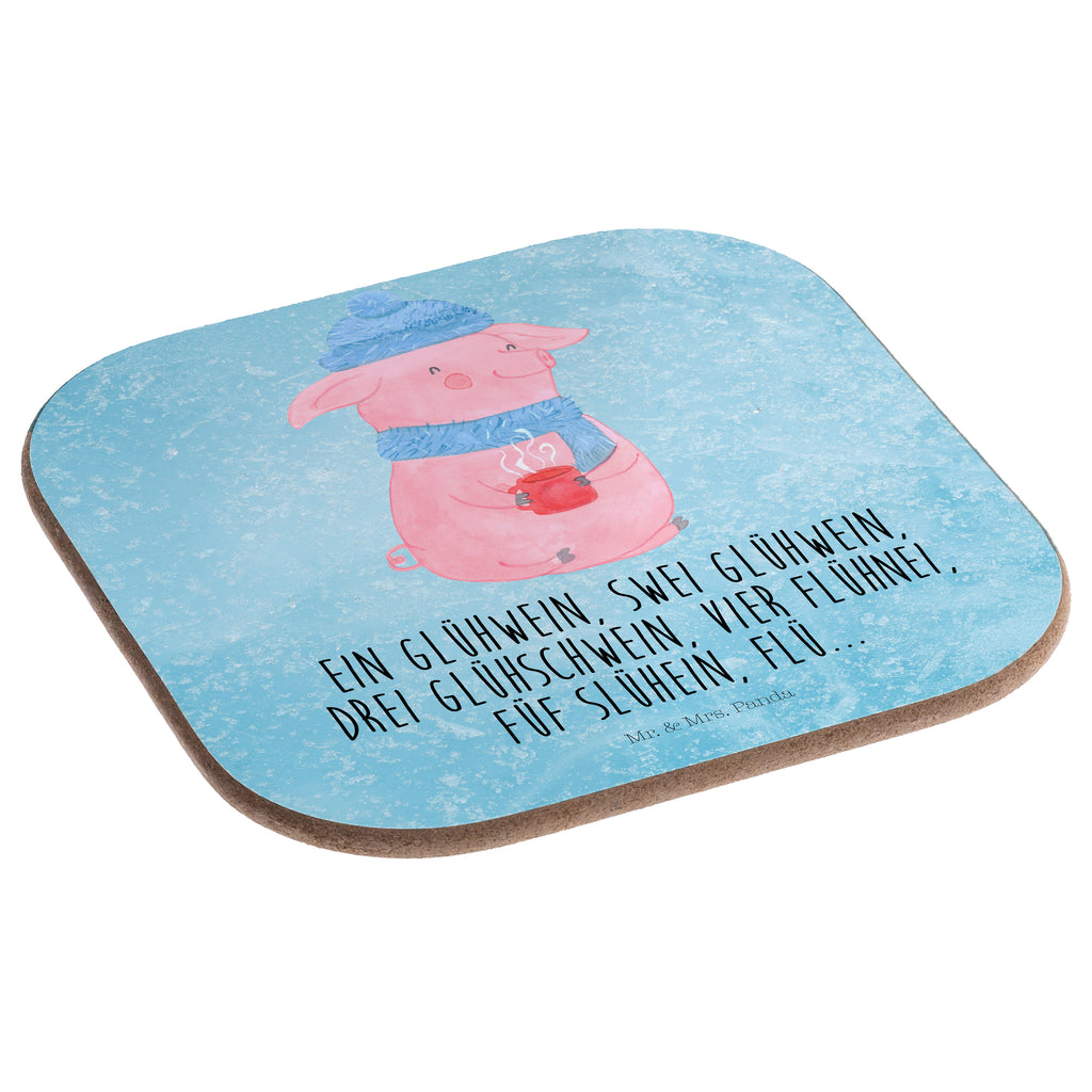 Quadratische Untersetzer Lallelndes Glühschwein Bierdeckel, Glasuntersetzer, Untersetzer Gläser, Getränkeuntersetzer, Winter, Weihnachten, Weihnachtsdeko, Nikolaus, Advent, Heiligabend, Wintermotiv, Glühwein, Betrunken, Weihnachtsmarkt, Spruch