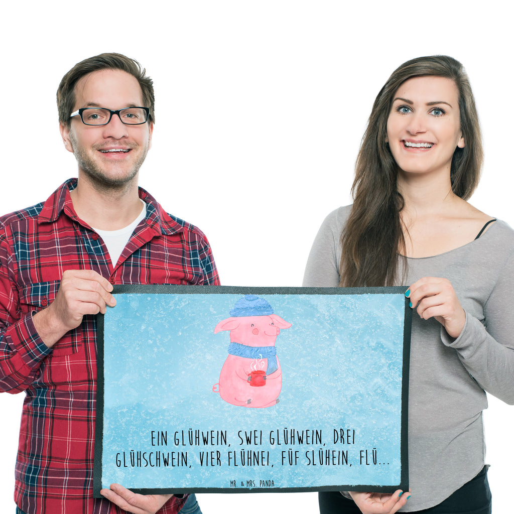 Fußmatte Lallelndes Glühschwein Türvorleger, Schmutzmatte, Fußabtreter, Matte, Schmutzfänger, Fußabstreifer, Schmutzfangmatte, Türmatte, Motivfußmatte, Haustürmatte, Vorleger, Winter, Weihnachten, Weihnachtsdeko, Nikolaus, Advent, Heiligabend, Wintermotiv, Glühwein, Betrunken, Weihnachtsmarkt, Spruch