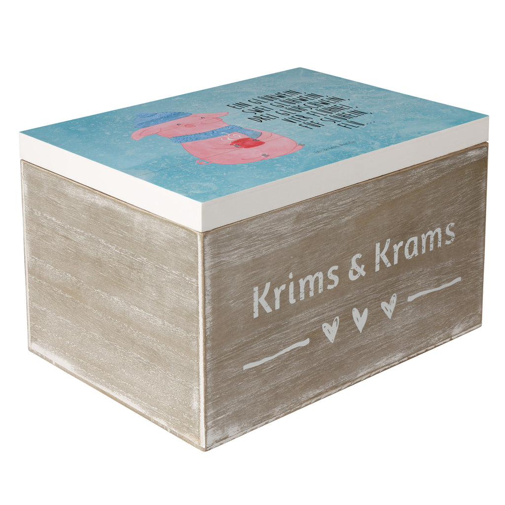 Holzkiste Lallelndes Glühschwein Holzkiste, Kiste, Schatzkiste, Truhe, Schatulle, XXL, Erinnerungsbox, Erinnerungskiste, Dekokiste, Aufbewahrungsbox, Winter, Weihnachten, Weihnachtsdeko, Nikolaus, Advent, Heiligabend, Wintermotiv, Glühwein, Betrunken, Weihnachtsmarkt, Spruch