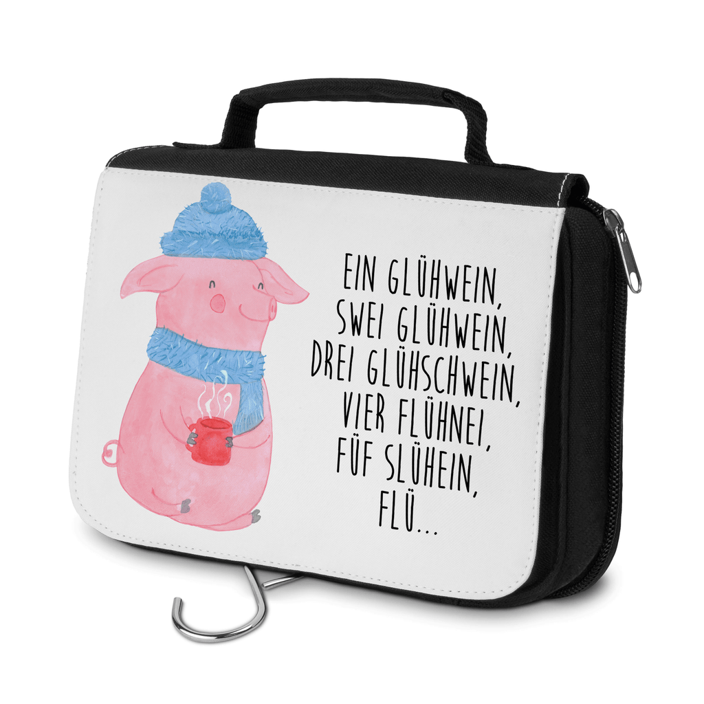 Kulturbeutel Lallelndes Glühschwein Kulturbeutel, Zum Aufhängen, Waschtasche, Kosmetiktasche, Damen, Herren, Aufbewahrungstasche, Schminktasche, Kosmetikbeutel, Organizer, Kulturtasche, Schminkutensil, Winter, Weihnachten, Weihnachtsdeko, Nikolaus, Advent, Heiligabend, Wintermotiv, Glühwein, Betrunken, Weihnachtsmarkt, Spruch