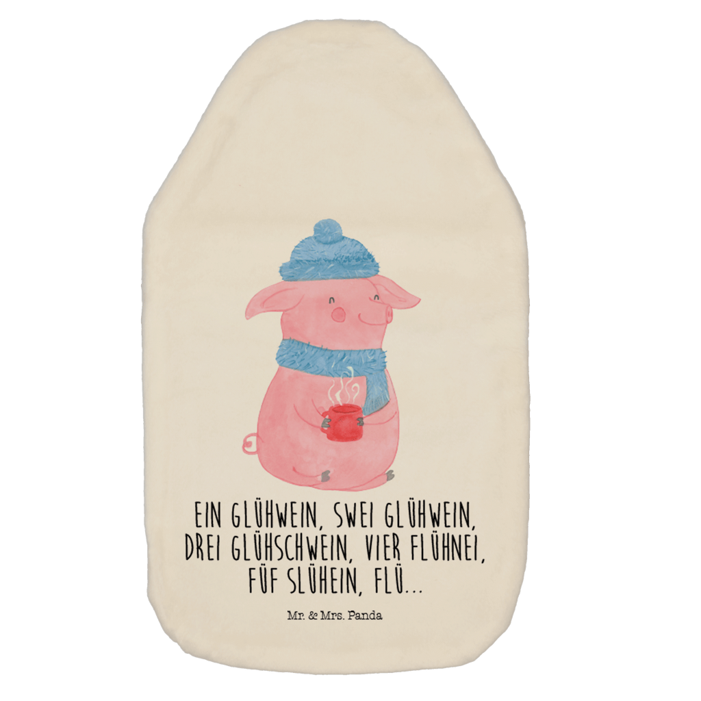 Wärmflasche Lallelndes Glühschwein Wärmekissen, Kinderwärmflasche, Körnerkissen, Wärmflaschenbezug, Wärmflasche mit Bezug, Winter, Weihnachten, Weihnachtsdeko, Nikolaus, Advent, Heiligabend, Wintermotiv, Glühwein, Betrunken, Weihnachtsmarkt, Spruch