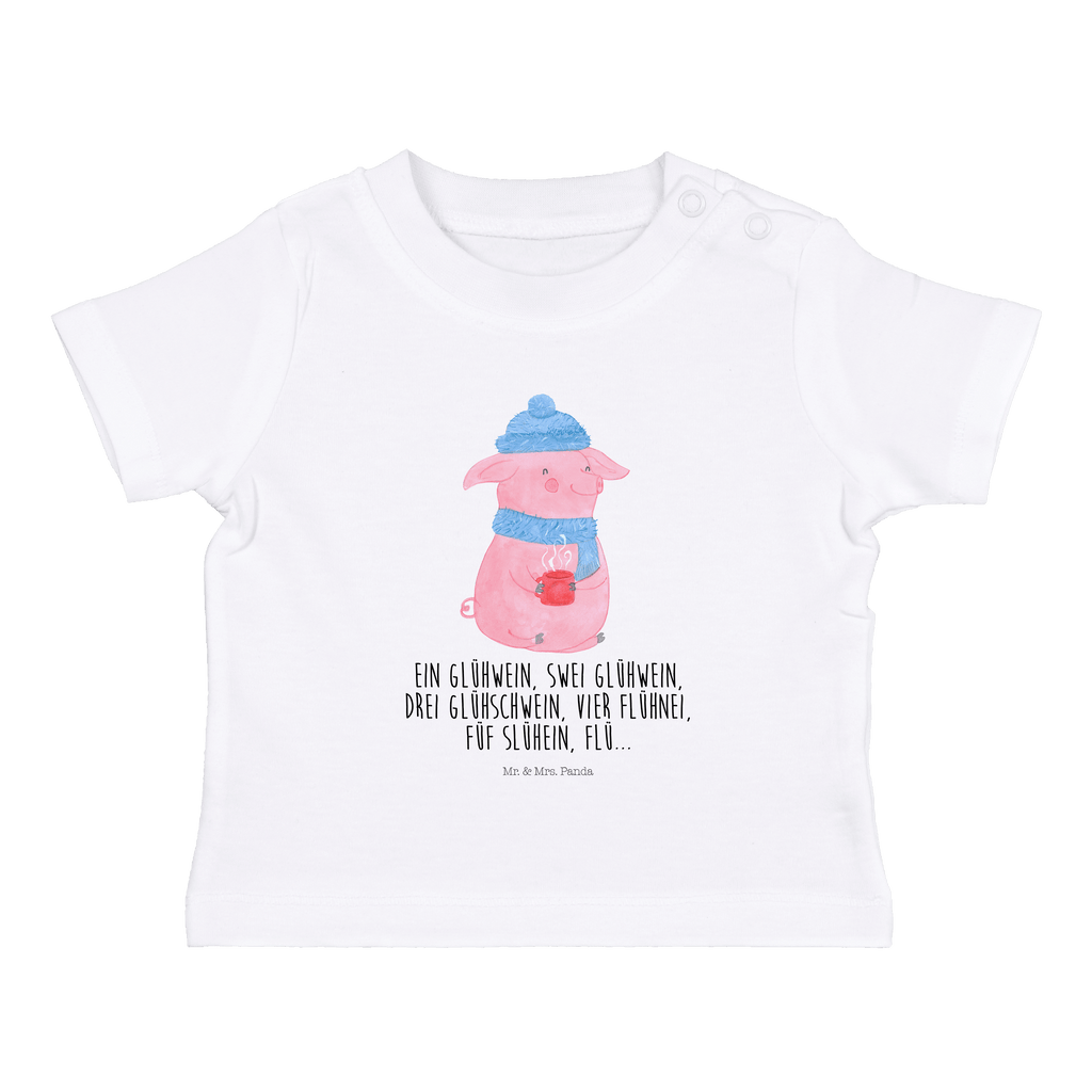 Organic Baby Shirt Lallelndes Glühschwein Baby T-Shirt, Jungen Baby T-Shirt, Mädchen Baby T-Shirt, Shirt, Winter, Weihnachten, Weihnachtsdeko, Nikolaus, Advent, Heiligabend, Wintermotiv, Glühwein, Betrunken, Weihnachtsmarkt, Spruch