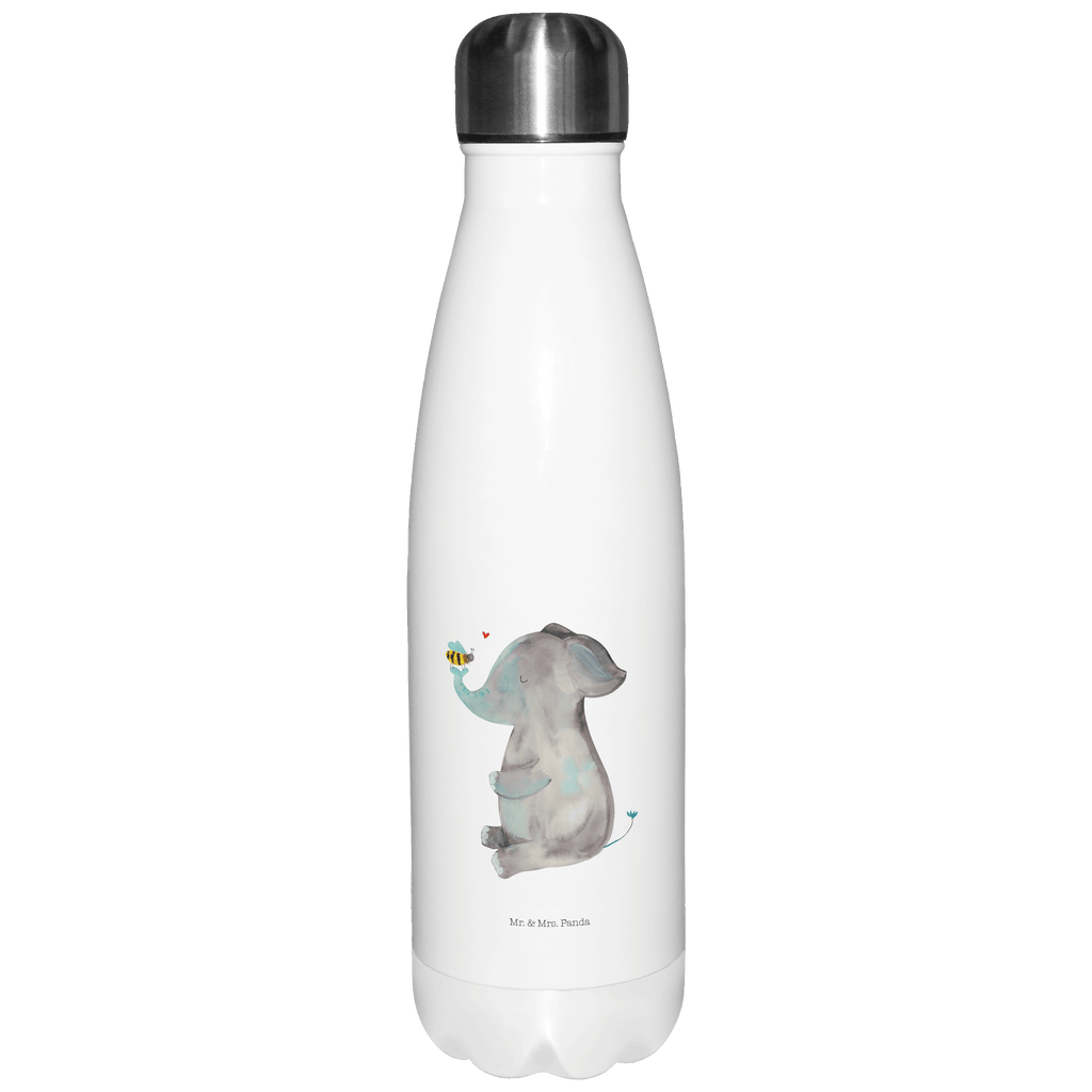 Thermosflasche Elefant & Biene Isolierflasche, Thermoflasche, Trinkflasche, Thermos, Edelstahl, Tiermotive, Gute Laune, lustige Sprüche, Tiere, Elefant, Biene, Liebe, Liebesbeweis, Jahrestag, Liebesgeschenk, Heiratsantrag, Hochzeitsgeschenk, Liebesspruch