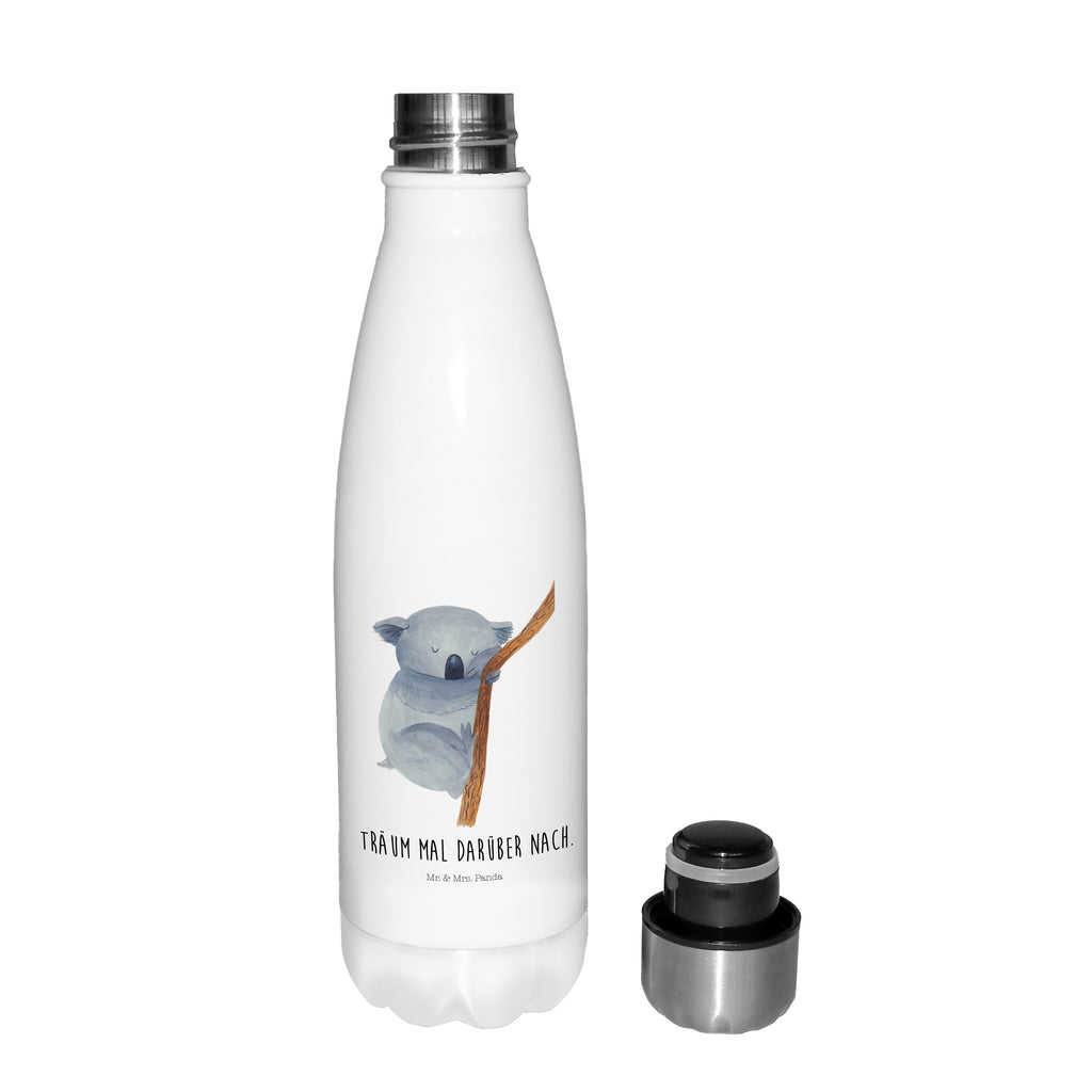Thermosflasche Koalabär Isolierflasche, Thermoflasche, Trinkflasche, Thermos, Edelstahl, Tiermotive, Gute Laune, lustige Sprüche, Tiere, Koala, träumen, Traum, schlafen, Schlafzimmer, Traumland, Bär, Koalabär