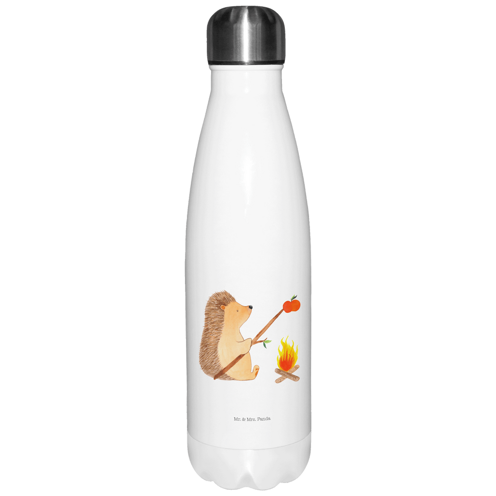 Thermosflasche Igel grillt Isolierflasche, Thermoflasche, Trinkflasche, Thermos, Edelstahl, Tiermotive, Gute Laune, lustige Sprüche, Tiere, Igel, Grillen, Ziele, Motivation, arbeitslos, Sinn des Lebens, Spruch