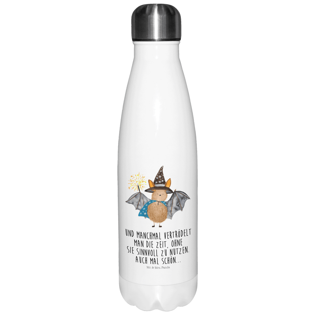Thermosflasche Fledermaus Zauberer Isolierflasche, Thermoflasche, Trinkflasche, Thermos, Edelstahl, Tiermotive, Gute Laune, lustige Sprüche, Tiere, Fledermaus, Fledermäuse, Zauberer, Magier, Frauen, reinsteigern