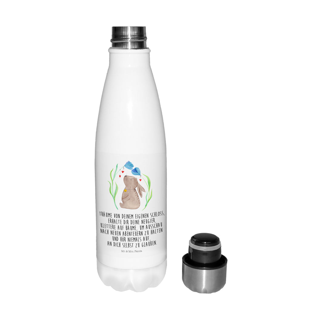Thermosflasche Hase Blume Isolierflasche, Thermoflasche, Trinkflasche, Thermos, Edelstahl, Ostern, Osterhase, Ostergeschenke, Osternest, Osterdeko, Geschenk zu Ostern, Hase, Kaninchen, Kind, Taufe, Taufgeschenk, Geburt, Schwangerschaft, erstes Kind, Kindergeburtstag, Geburtstag, Hoffnung, Träume