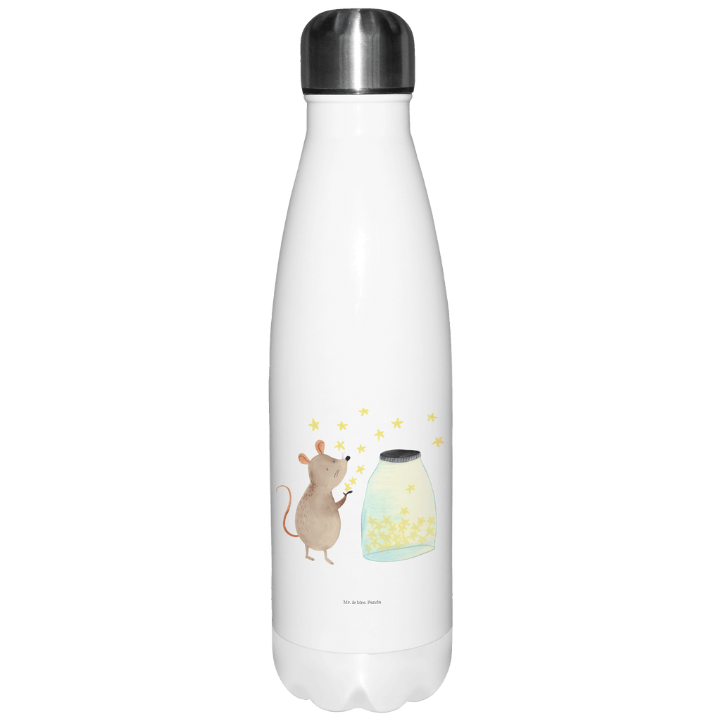 Thermosflasche Maus Sterne Isolierflasche, Thermoflasche, Trinkflasche, Thermos, Edelstahl, Tiermotive, Gute Laune, lustige Sprüche, Tiere, Maus, Sterne, Wunsch, Kind, Taufe, Taufgeschenk, Geburt, Schwangerschaft, erstes Kind, Kindergeburtstag, Geburtstag, Hoffnung, Träume