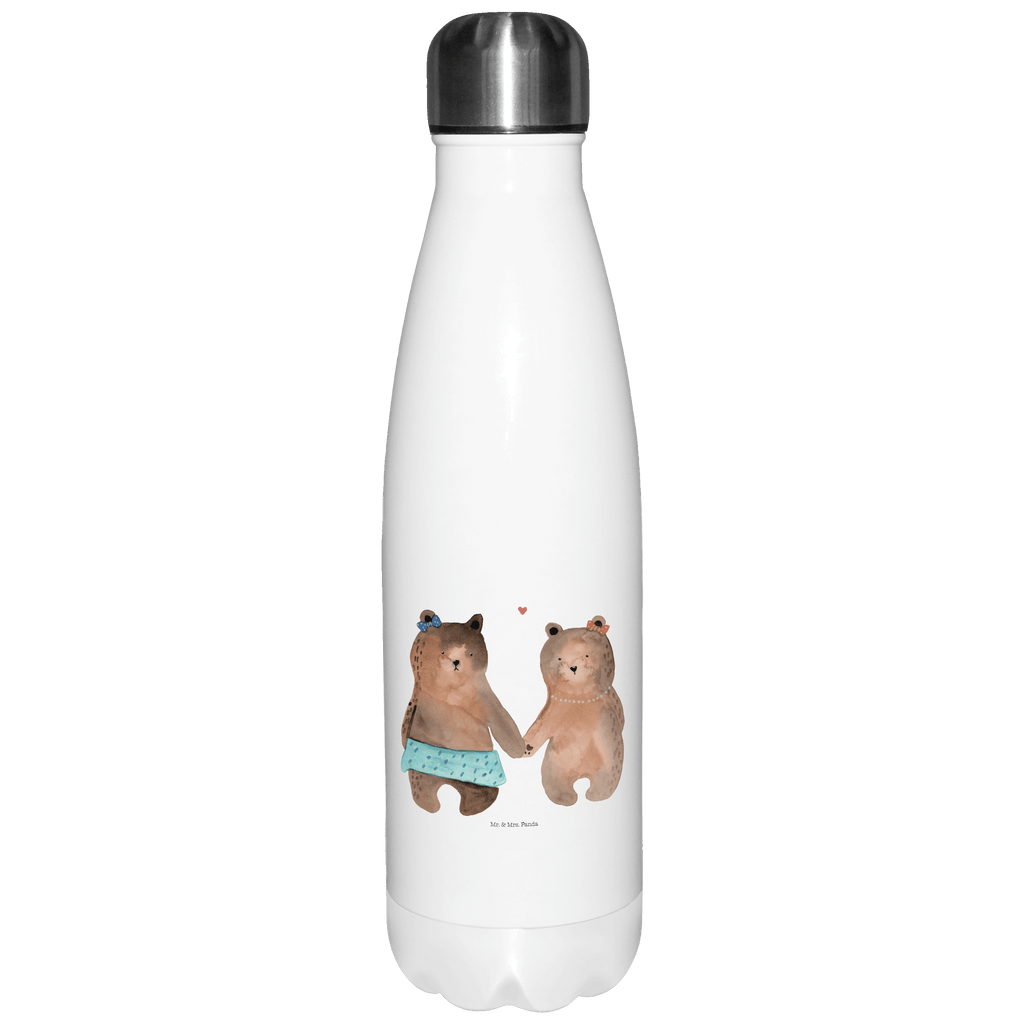 Thermosflasche Bär Freundin Isolierflasche, Thermoflasche, Trinkflasche, Thermos, Edelstahl, Bär, Teddy, Teddybär, Bär Freundin Beste Freund Liebe Liebesbeweis Verliebt Kumpel Kumpeliene