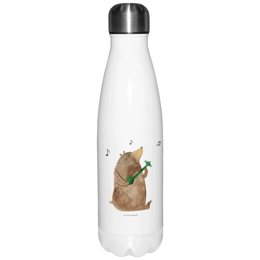 Thermosflasche Bär Lied Isolierflasche, Thermoflasche, Trinkflasche, Thermos, Edelstahl, Bär, Teddy, Teddybär, Bärchen, Bear, Liebeslied, Lied, Song, Valentinstag, Valentine, Geschenk, Partner, Liebe, Freundin, Frau, Herz, Spruch