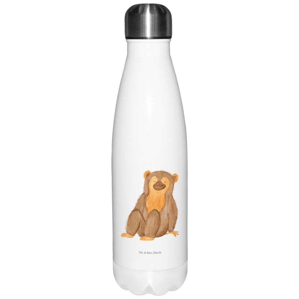 Thermosflasche Affe Isolierflasche, Thermoflasche, Trinkflasche, Thermos, Edelstahl, Afrika, Wildtiere, Affe, Äffchen, Affen, Selbstliebe, Respekt, Motivation, Selbstachtung, Liebe, Selbstbewusstsein, Selfcare