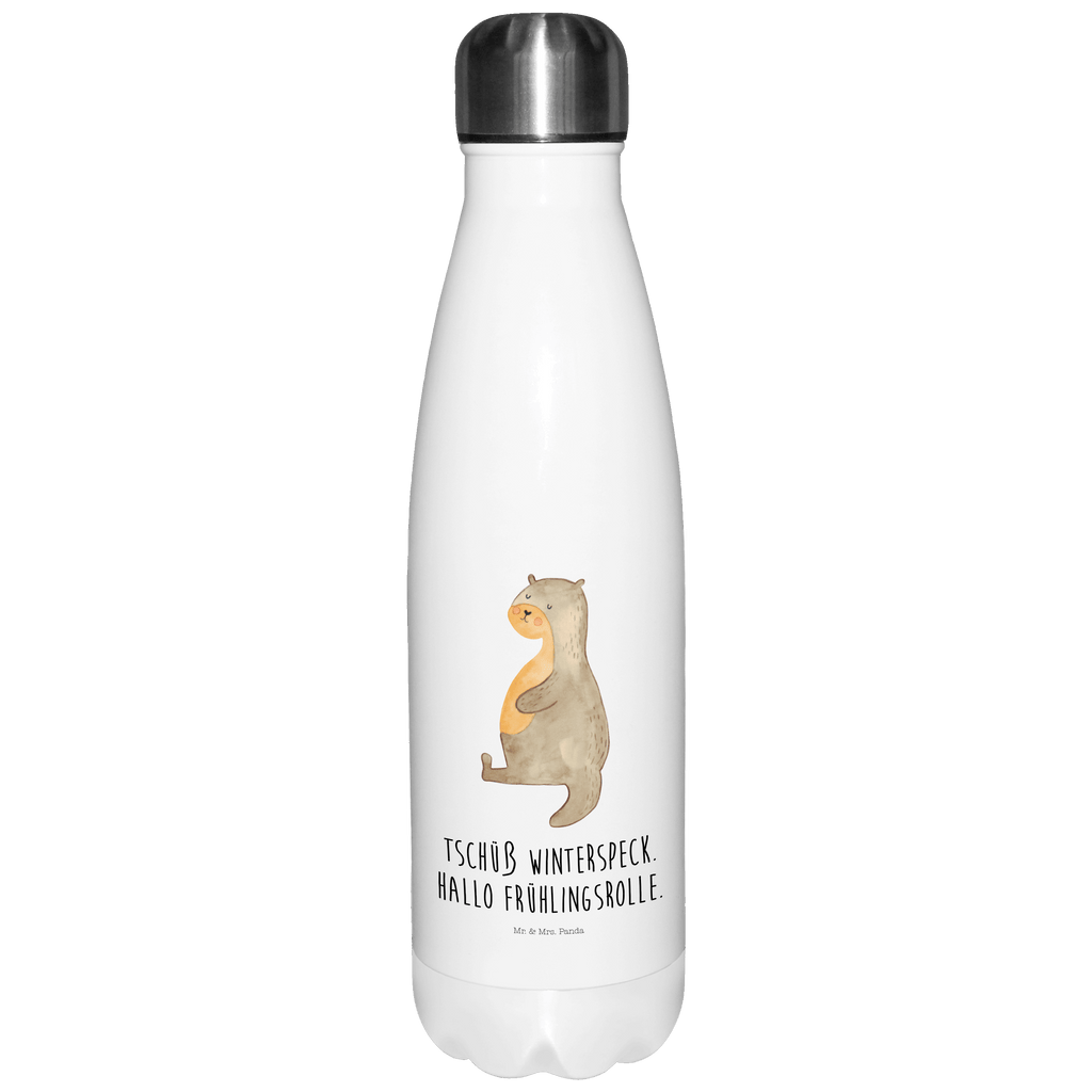 Thermosflasche Otter Bauch Isolierflasche, Thermoflasche, Trinkflasche, Thermos, Edelstahl, Otter, Fischotter, Seeotter, Otter Seeotter See Otter