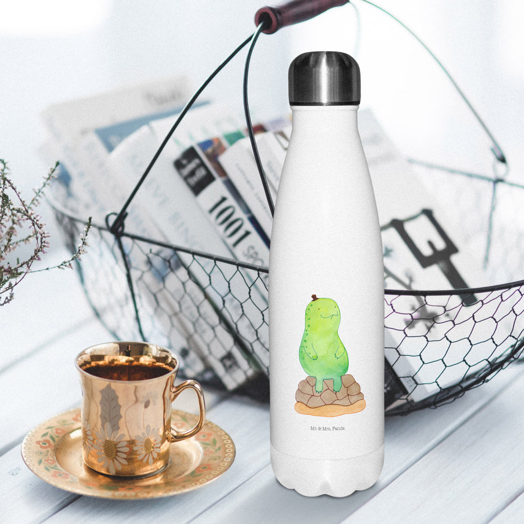 Thermosflasche Schildkröte pausiert Isolierflasche, Thermoflasche, Trinkflasche, Thermos, Edelstahl, Schildkröte, Achtsamkeit, Entschleunigen, achtsam