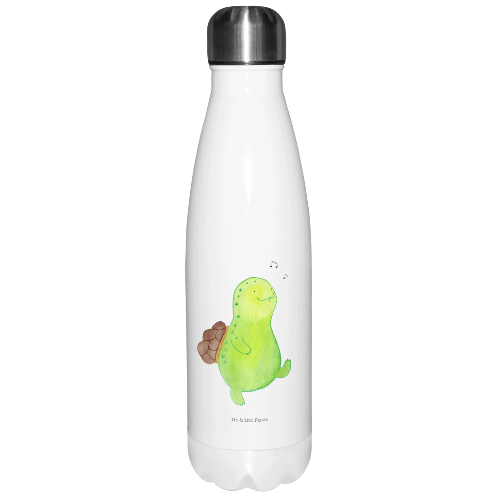 Thermosflasche Schildkröte pfeift Isolierflasche, Thermoflasche, Trinkflasche, Thermos, Edelstahl, Schildkröte, Schildi, Schildkröten, fröhlich, Glück, Motivation, Lebensfreude, Depression, Trennung, Neuanfang