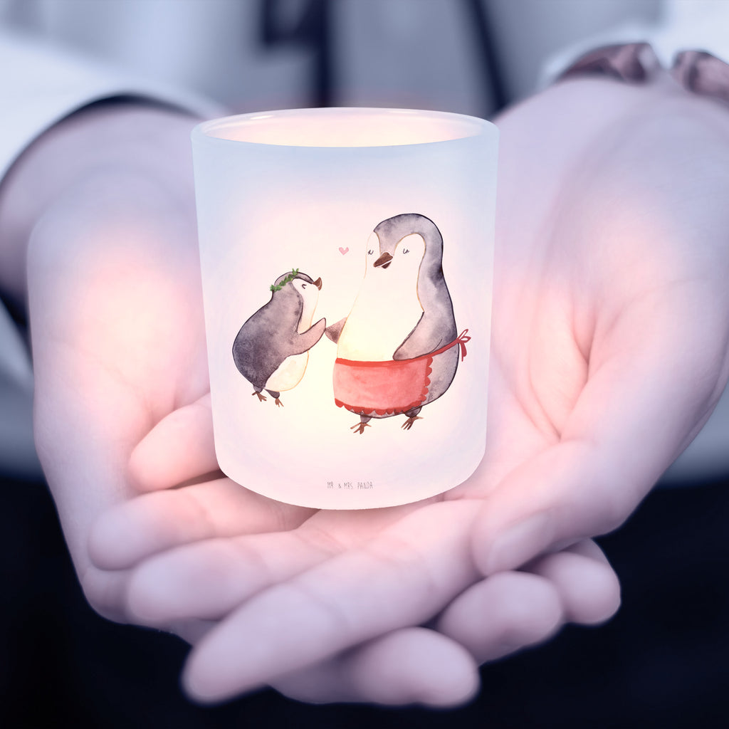 Windlicht Pinguin mit Kind Windlicht Glas, Teelichtglas, Teelichthalter, Teelichter, Kerzenglas, Windlicht Kerze, Kerzenlicht, Familie, Vatertag, Muttertag, Bruder, Schwester, Mama, Papa, Oma, Opa, Geschenk, Mami, Mutti, Mutter, Geburststag