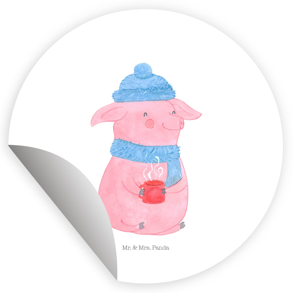 40mm Rund Aufkleber Lallelndes Glühschwein Sticker, Aufkleber, Etikett, Winter, Weihnachten, Weihnachtsdeko, Nikolaus, Advent, Heiligabend, Wintermotiv, Glühwein, Betrunken, Weihnachtsmarkt, Spruch