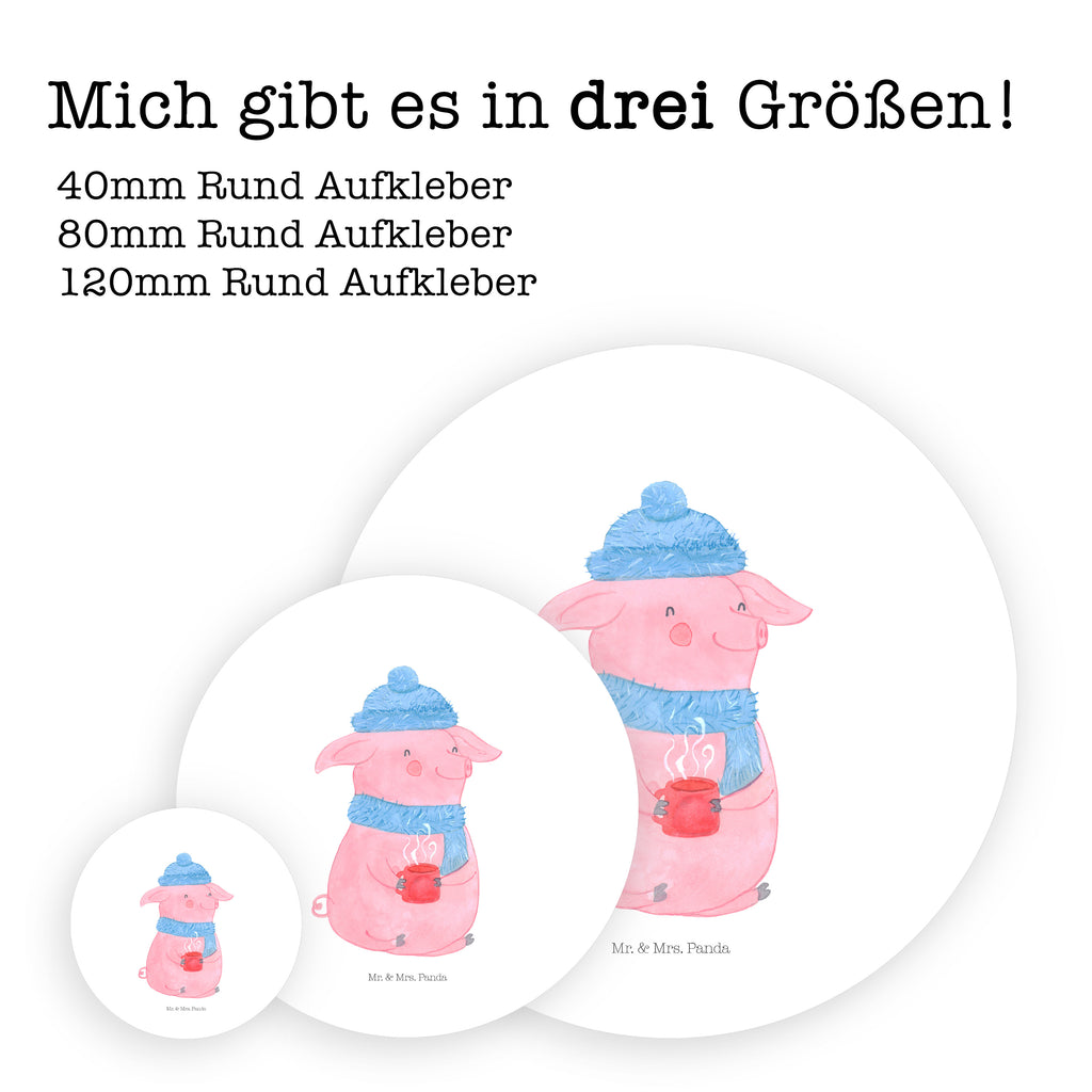 40mm Rund Aufkleber Lallelndes Glühschwein Sticker, Aufkleber, Etikett, Winter, Weihnachten, Weihnachtsdeko, Nikolaus, Advent, Heiligabend, Wintermotiv, Glühwein, Betrunken, Weihnachtsmarkt, Spruch