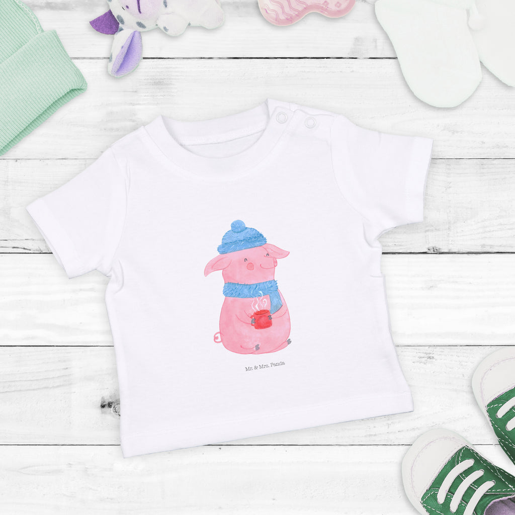 Organic Baby Shirt Lallelndes Glühschwein Baby T-Shirt, Jungen Baby T-Shirt, Mädchen Baby T-Shirt, Shirt, Winter, Weihnachten, Weihnachtsdeko, Nikolaus, Advent, Heiligabend, Wintermotiv, Glühwein, Betrunken, Weihnachtsmarkt, Spruch
