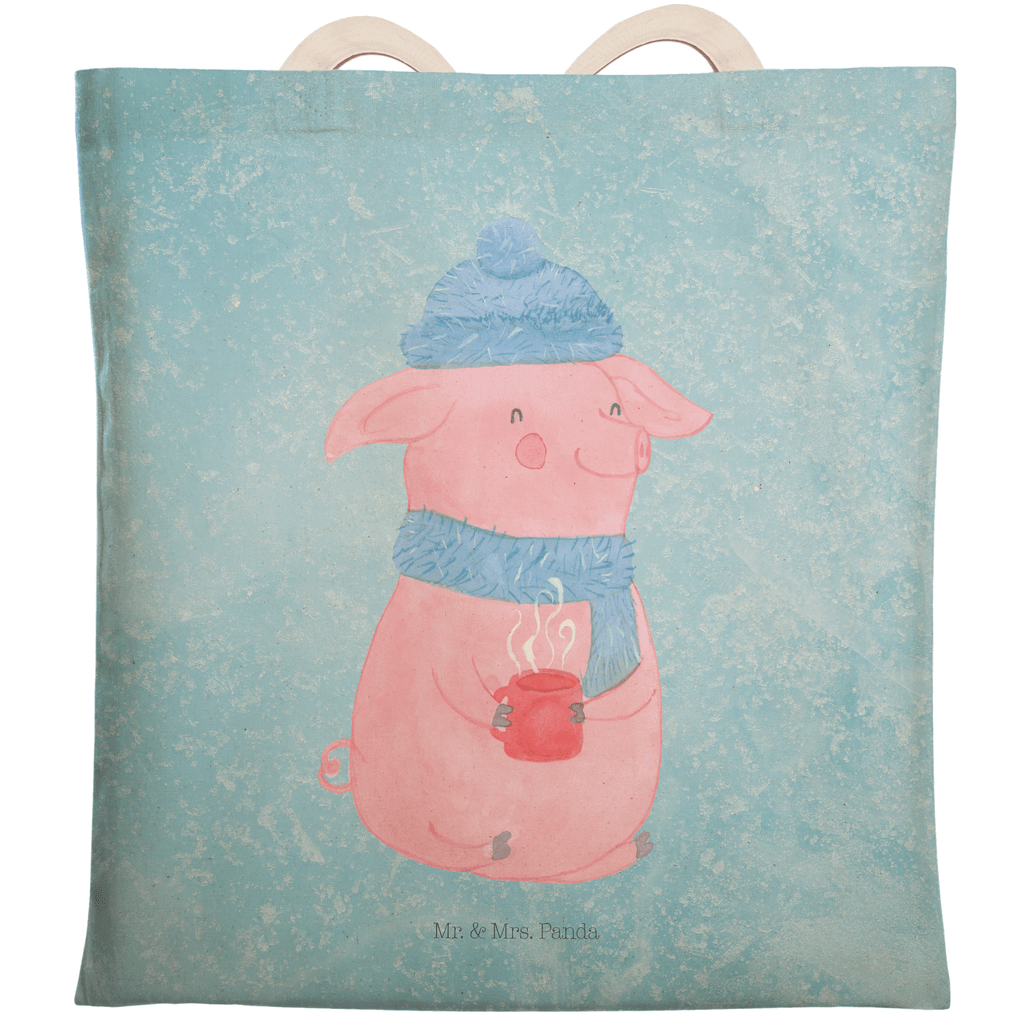 Einkaufstasche Lallelndes Glühschwein Tragetasche, Tasche, Beutel, Stofftasche, Baumwolltasche, Umhängetasche, Shopper, Winter, Weihnachten, Weihnachtsdeko, Nikolaus, Advent, Heiligabend, Wintermotiv, Glühwein, Betrunken, Weihnachtsmarkt, Spruch