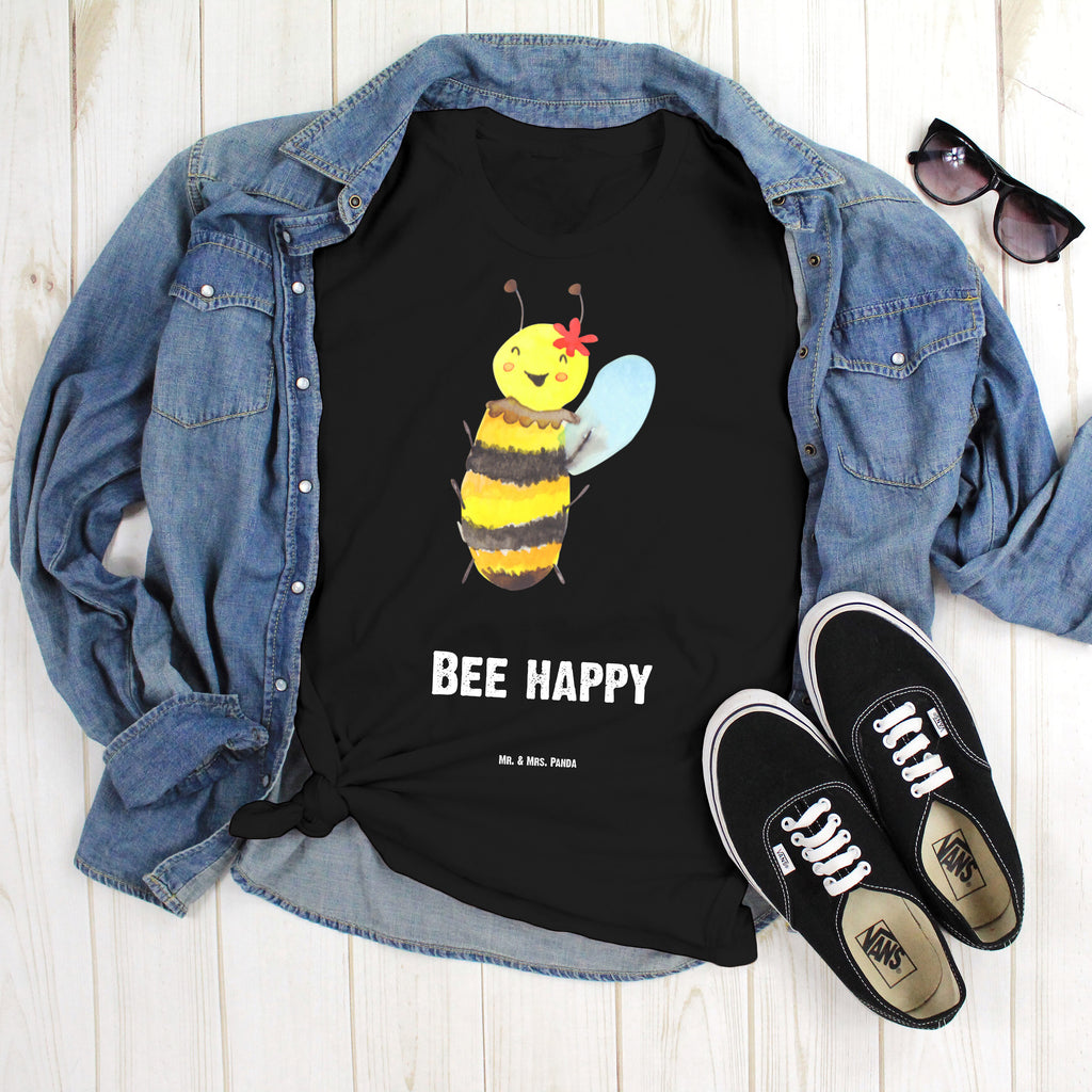 Größe XXL T-Shirt Biene Happy T-Shirt, Shirt, Tshirt, Lustiges T-Shirt, T-Shirt mit Spruch, Party, Junggesellenabschied, Jubiläum, Geburstag, Herrn, Damen, Männer, Frauen, Schlafshirt, Nachthemd, Sprüche, Biene, Wespe, Hummel
