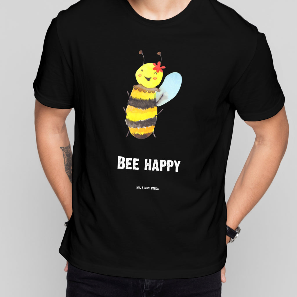 Größe XXL T-Shirt Biene Happy T-Shirt, Shirt, Tshirt, Lustiges T-Shirt, T-Shirt mit Spruch, Party, Junggesellenabschied, Jubiläum, Geburstag, Herrn, Damen, Männer, Frauen, Schlafshirt, Nachthemd, Sprüche, Biene, Wespe, Hummel