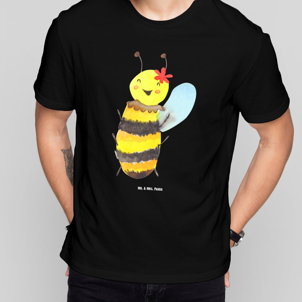 Größe XXL T-Shirt Biene Happy T-Shirt, Shirt, Tshirt, Lustiges T-Shirt, T-Shirt mit Spruch, Party, Junggesellenabschied, Jubiläum, Geburstag, Herrn, Damen, Männer, Frauen, Schlafshirt, Nachthemd, Sprüche, Biene, Wespe, Hummel