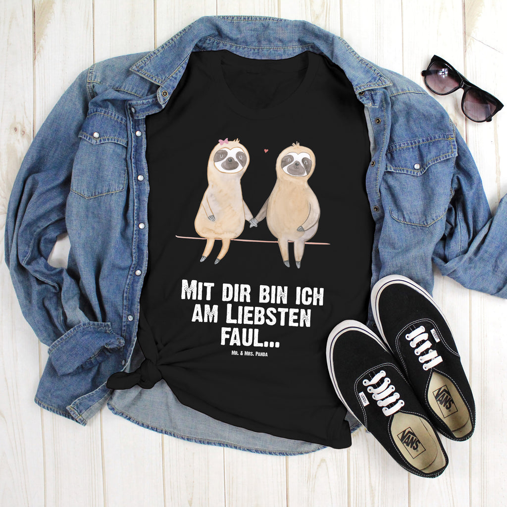 Größe L T-Shirt Faultier Pärchen T-Shirt, Shirt, Tshirt, Lustiges T-Shirt, T-Shirt mit Spruch, Party, Junggesellenabschied, Jubiläum, Geburstag, Herrn, Damen, Männer, Frauen, Schlafshirt, Nachthemd, Sprüche, Faultier, Faultier Geschenk, Faultier Deko, Faultiere, faul, Lieblingstier, Liebe, Liebespaar, Faultierliebe, Faultierpärchen, verliebt, verlobt, gemeinsam, relaxen, Pärchen, Beziehung, Langsamkeit