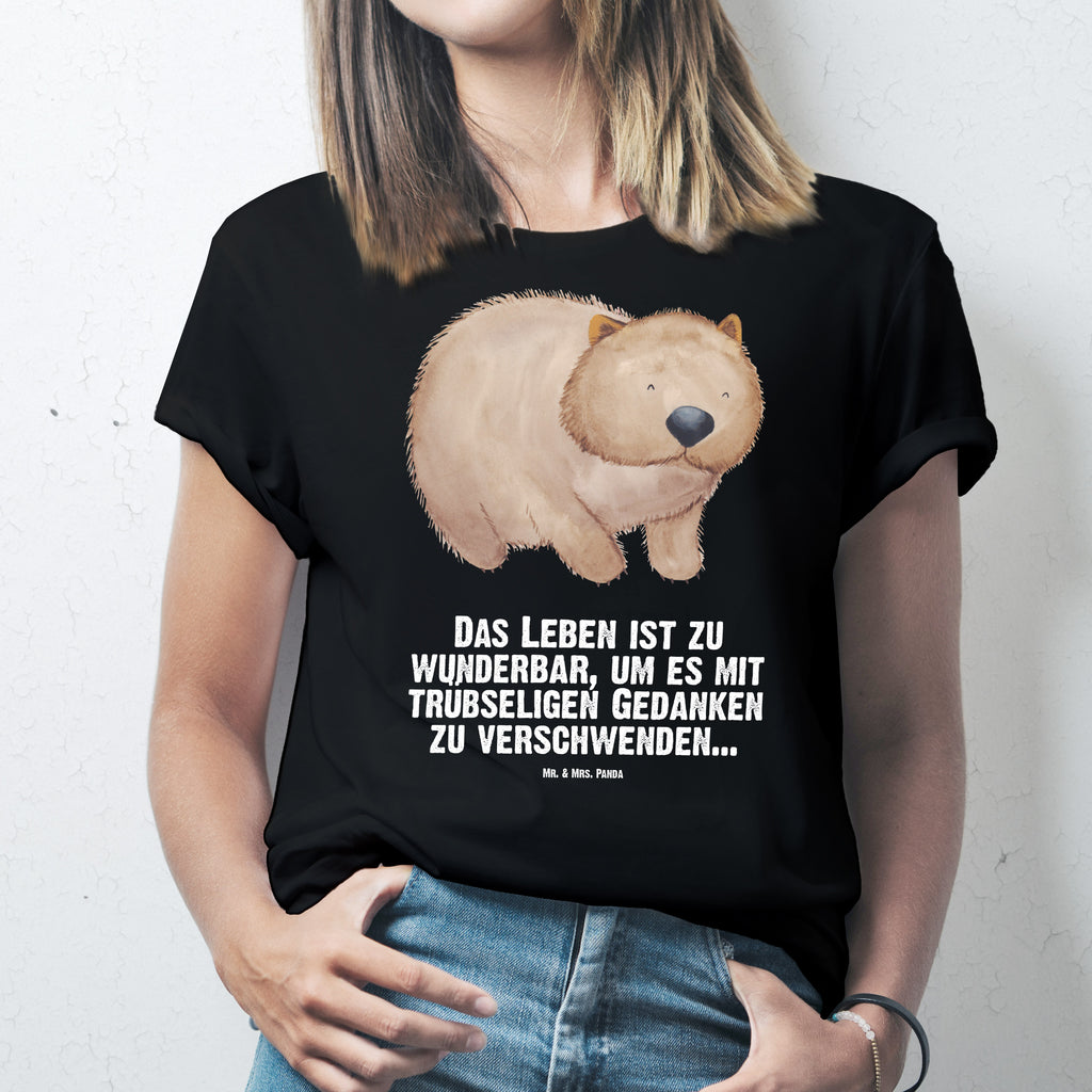 Größe XL T-Shirt Wombat T-Shirt, Shirt, Tshirt, Lustiges T-Shirt, T-Shirt mit Spruch, Party, Junggesellenabschied, Jubiläum, Geburstag, Herrn, Damen, Männer, Frauen, Schlafshirt, Nachthemd, Sprüche, Tiermotive, Gute Laune, lustige Sprüche, Tiere, Wombat, Das Leben ist schön, Motivation, Spruch, Australien