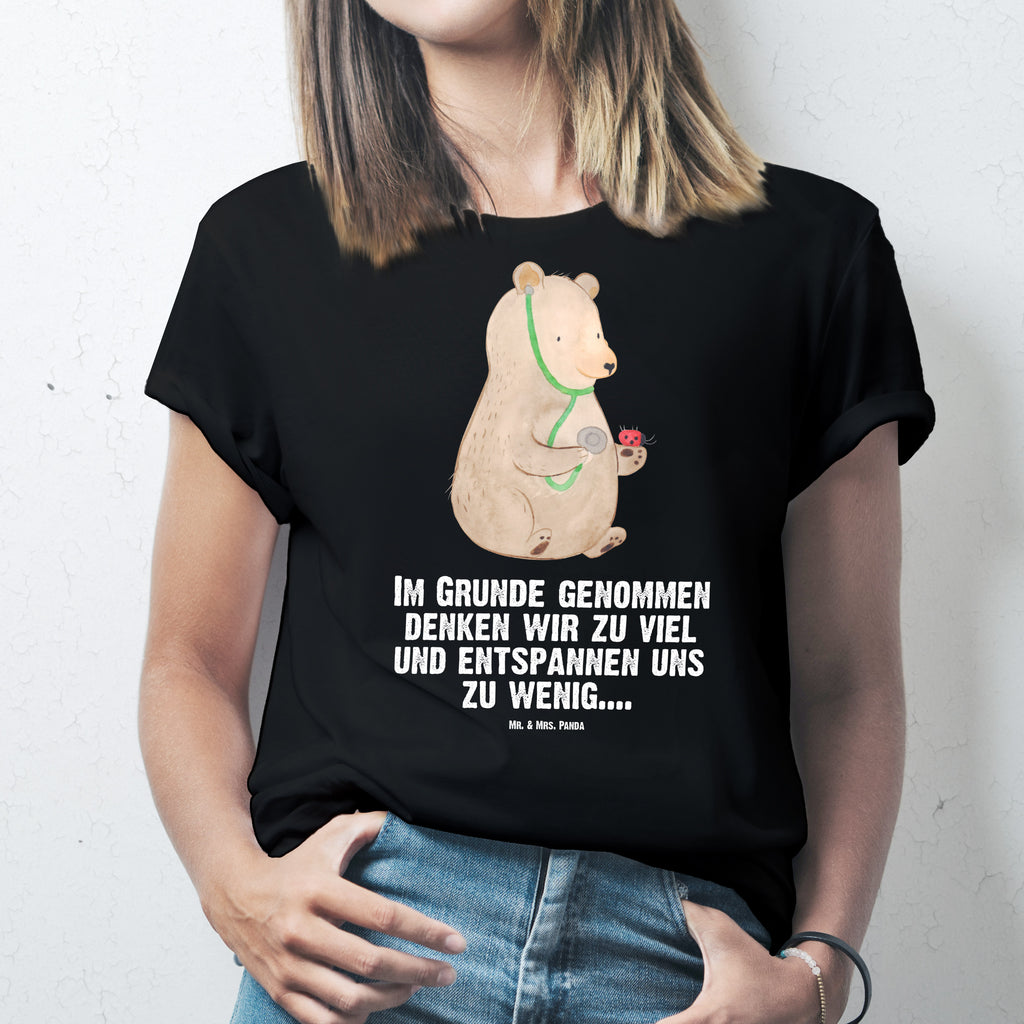 Größe L T-Shirt Bär Arzt T-Shirt, Shirt, Tshirt, Lustiges T-Shirt, T-Shirt mit Spruch, Party, Junggesellenabschied, Jubiläum, Geburstag, Herrn, Damen, Männer, Frauen, Schlafshirt, Nachthemd, Sprüche, Bär, Teddy, Teddybär, Arzt, Ärztin, Doktor, Professor, Doktorin, Professorin