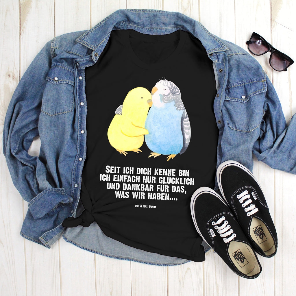 Größe XXL T-Shirt Wellensittich Liebe T-Shirt, Shirt, Tshirt, Lustiges T-Shirt, T-Shirt mit Spruch, Party, Junggesellenabschied, Jubiläum, Geburstag, Herrn, Damen, Männer, Frauen, Schlafshirt, Nachthemd, Sprüche, Liebe, Partner, Freund, Freundin, Ehemann, Ehefrau, Heiraten, Verlobung, Heiratsantrag, Liebesgeschenk, Jahrestag, Hocheitstag, Vögel, Wellensittich, Nähe, Kuscheln, Vertrauen