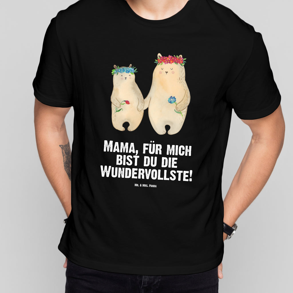 Größe S T-Shirt Bären mit Blumenkranz T-Shirt, Shirt, Tshirt, Lustiges T-Shirt, T-Shirt mit Spruch, Party, Junggesellenabschied, Jubiläum, Geburstag, Herrn, Damen, Männer, Frauen, Schlafshirt, Nachthemd, Sprüche, Familie, Vatertag, Muttertag, Bruder, Schwester, Mama, Papa, Oma, Opa, Bär, Bären, Mutter, Mutti, Mami, Lieblingsmensch, Lieblingsmama, beste Mutter, weltbeste Mama, Geschenk Mama. Muttertag, Tochter, Kind, Kinder, Töchter, Family, Vorbild