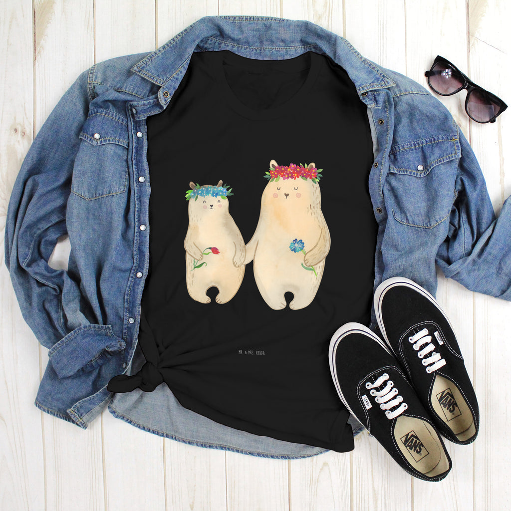 Größe S T-Shirt Bären mit Blumenkranz T-Shirt, Shirt, Tshirt, Lustiges T-Shirt, T-Shirt mit Spruch, Party, Junggesellenabschied, Jubiläum, Geburstag, Herrn, Damen, Männer, Frauen, Schlafshirt, Nachthemd, Sprüche, Familie, Vatertag, Muttertag, Bruder, Schwester, Mama, Papa, Oma, Opa, Bär, Bären, Mutter, Mutti, Mami, Lieblingsmensch, Lieblingsmama, beste Mutter, weltbeste Mama, Geschenk Mama. Muttertag, Tochter, Kind, Kinder, Töchter, Family, Vorbild