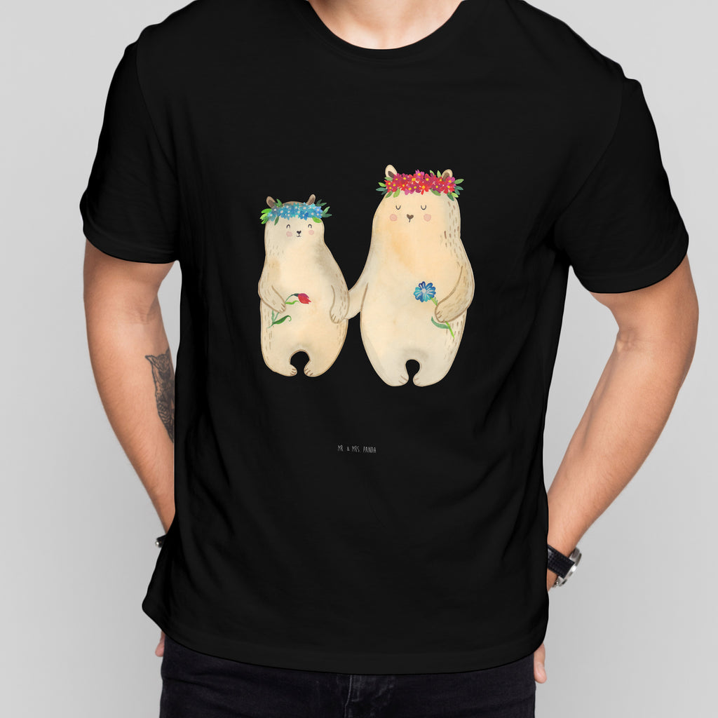 Größe S T-Shirt Bären mit Blumenkranz T-Shirt, Shirt, Tshirt, Lustiges T-Shirt, T-Shirt mit Spruch, Party, Junggesellenabschied, Jubiläum, Geburstag, Herrn, Damen, Männer, Frauen, Schlafshirt, Nachthemd, Sprüche, Familie, Vatertag, Muttertag, Bruder, Schwester, Mama, Papa, Oma, Opa, Bär, Bären, Mutter, Mutti, Mami, Lieblingsmensch, Lieblingsmama, beste Mutter, weltbeste Mama, Geschenk Mama. Muttertag, Tochter, Kind, Kinder, Töchter, Family, Vorbild