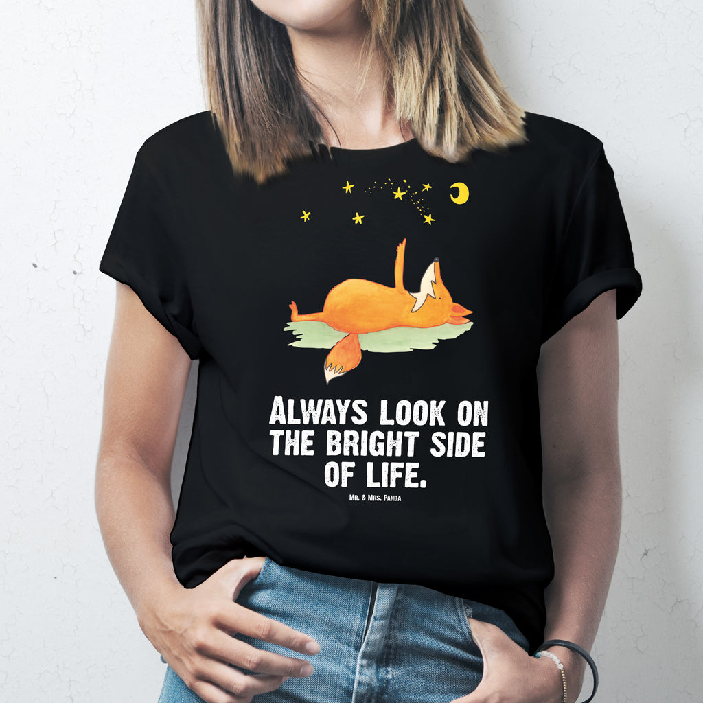 Größe XXL T-Shirt Fuchs Sterne T-Shirt, Shirt, Tshirt, Lustiges T-Shirt, T-Shirt mit Spruch, Party, Junggesellenabschied, Jubiläum, Geburstag, Herrn, Damen, Männer, Frauen, Schlafshirt, Nachthemd, Sprüche, Fuchs, Füchse, tröstende Worte, Spruch positiv, Spruch schön, Romantik, Always Look on the Bright Side of Life