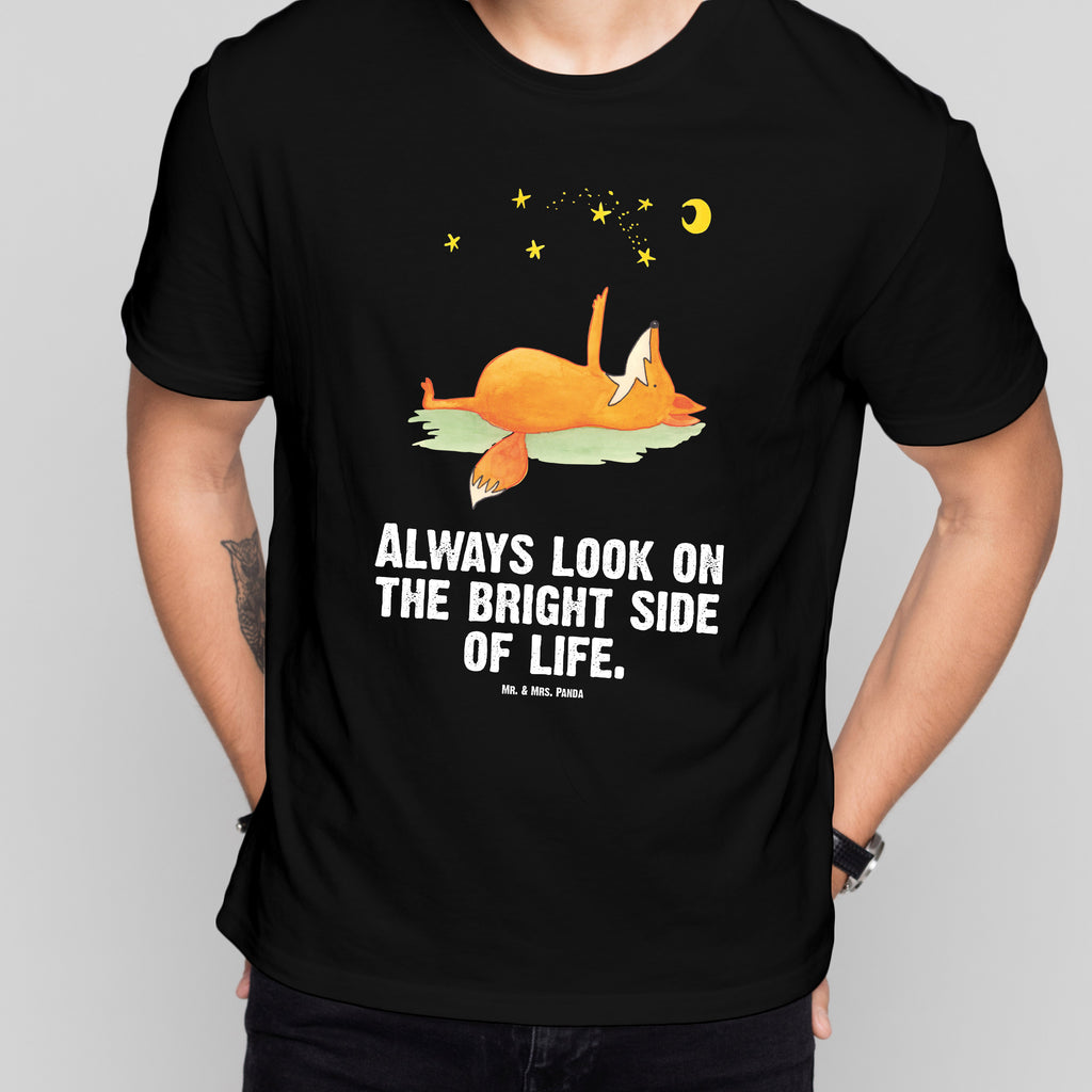 Größe XXL T-Shirt Fuchs Sterne T-Shirt, Shirt, Tshirt, Lustiges T-Shirt, T-Shirt mit Spruch, Party, Junggesellenabschied, Jubiläum, Geburstag, Herrn, Damen, Männer, Frauen, Schlafshirt, Nachthemd, Sprüche, Fuchs, Füchse, tröstende Worte, Spruch positiv, Spruch schön, Romantik, Always Look on the Bright Side of Life