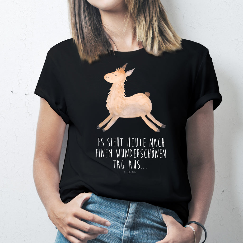 Größe S T-Shirt Lama springend T-Shirt, Shirt, Tshirt, Lustiges T-Shirt, T-Shirt mit Spruch, Party, Junggesellenabschied, Jubiläum, Geburstag, Herrn, Damen, Männer, Frauen, Schlafshirt, Nachthemd, Sprüche, Lama, Alpaka, Lamas, Lieblingstag, Happy day, fröhlich, Glück, Freundin, Liebeskummer, Neustart, guten Morgen, Start, Prüfung, Abitur