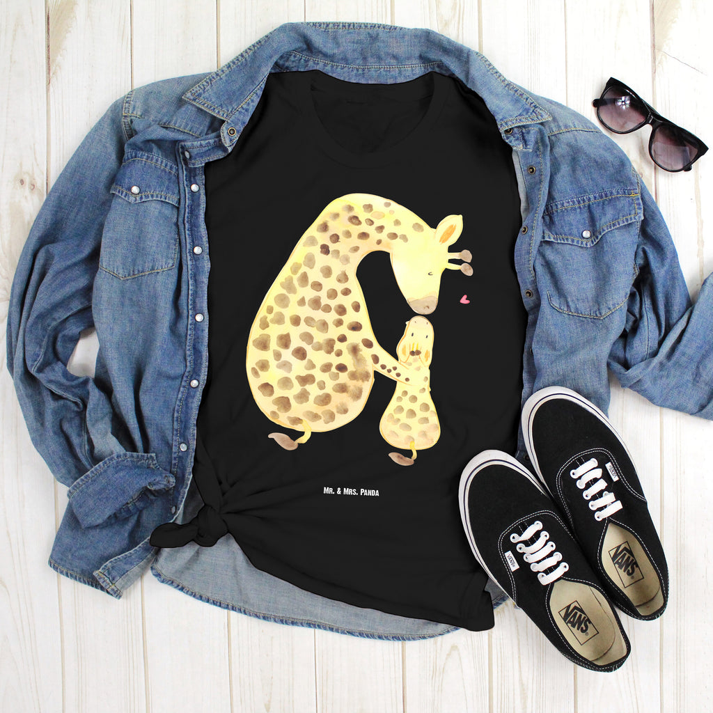 Größe M T-Shirt Giraffe mit Kind T-Shirt, Shirt, Tshirt, Lustiges T-Shirt, T-Shirt mit Spruch, Party, Junggesellenabschied, Jubiläum, Geburstag, Herrn, Damen, Männer, Frauen, Schlafshirt, Nachthemd, Sprüche, Afrika, Wildtiere, Giraffe, Kind, Mutter, Mama, Tochter, Sohn, Lieblingsmensch