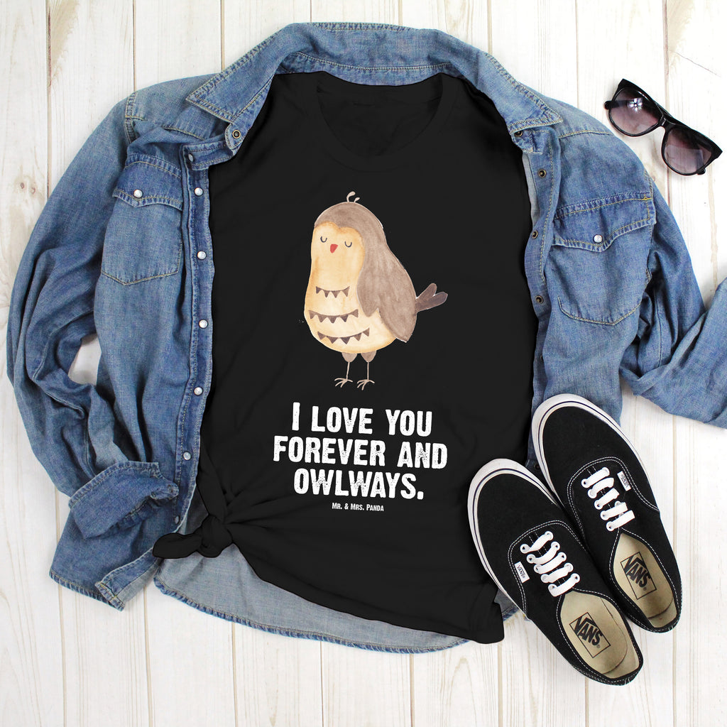 Größe XXL T-Shirt Eule Zufrieden T-Shirt, Shirt, Tshirt, Lustiges T-Shirt, T-Shirt mit Spruch, Party, Junggesellenabschied, Jubiläum, Geburstag, Herrn, Damen, Männer, Frauen, Schlafshirt, Nachthemd, Sprüche, Eule, Eule Spruch, Eule deko, Owl, Liebe Spruch, Romantisch, Wortspiel lustig, Spruch schön, Geschenk Hochzeitstag