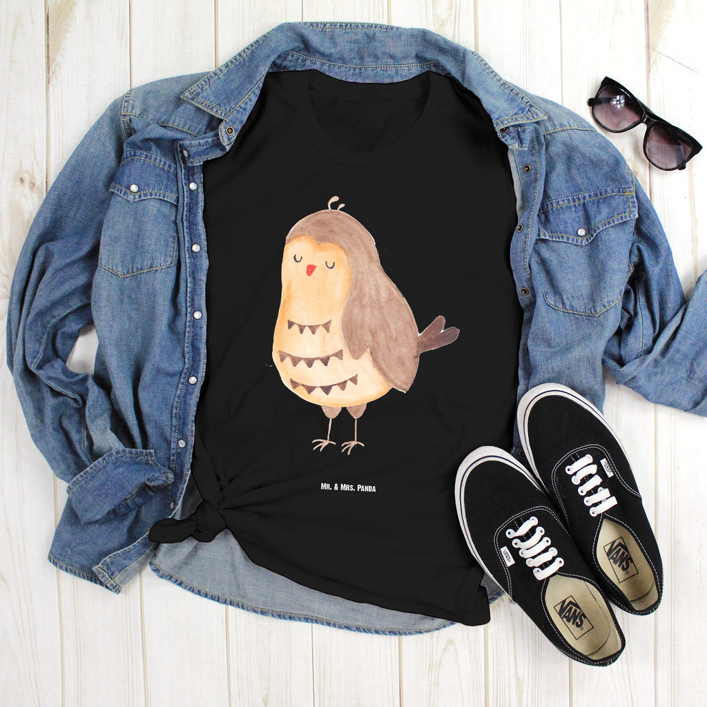Größe XXL T-Shirt Eule Zufrieden T-Shirt, Shirt, Tshirt, Lustiges T-Shirt, T-Shirt mit Spruch, Party, Junggesellenabschied, Jubiläum, Geburstag, Herrn, Damen, Männer, Frauen, Schlafshirt, Nachthemd, Sprüche, Eule, Eule Spruch, Eule deko, Owl, Liebe Spruch, Romantisch, Wortspiel lustig, Spruch schön, Geschenk Hochzeitstag