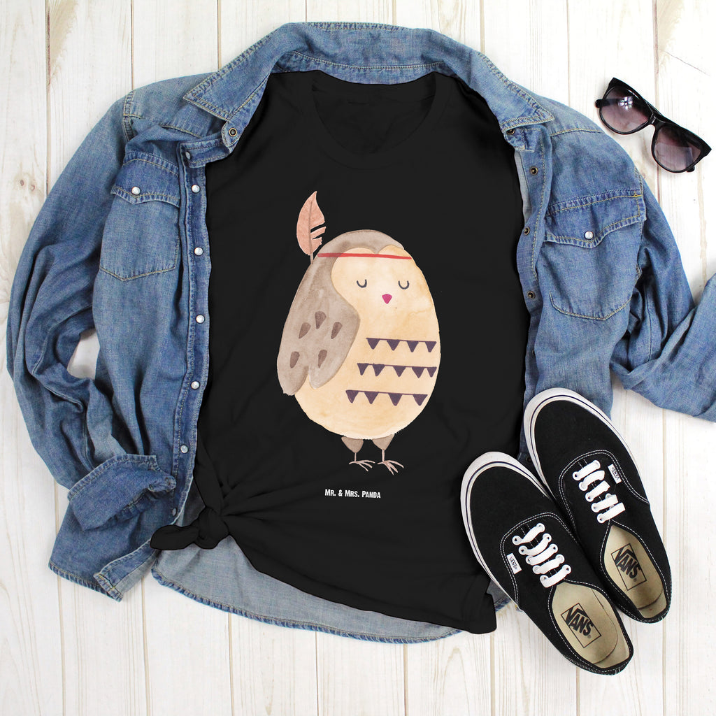 Größe M T-Shirt Eule Federschmuck T-Shirt, Shirt, Tshirt, Lustiges T-Shirt, T-Shirt mit Spruch, Party, Junggesellenabschied, Jubiläum, Geburstag, Herrn, Damen, Männer, Frauen, Schlafshirt, Nachthemd, Sprüche, Eule, Eule Deko, Owl, Das Leben ist ein Abenteuer, Reisespruch, Federschmuck, Dekoration