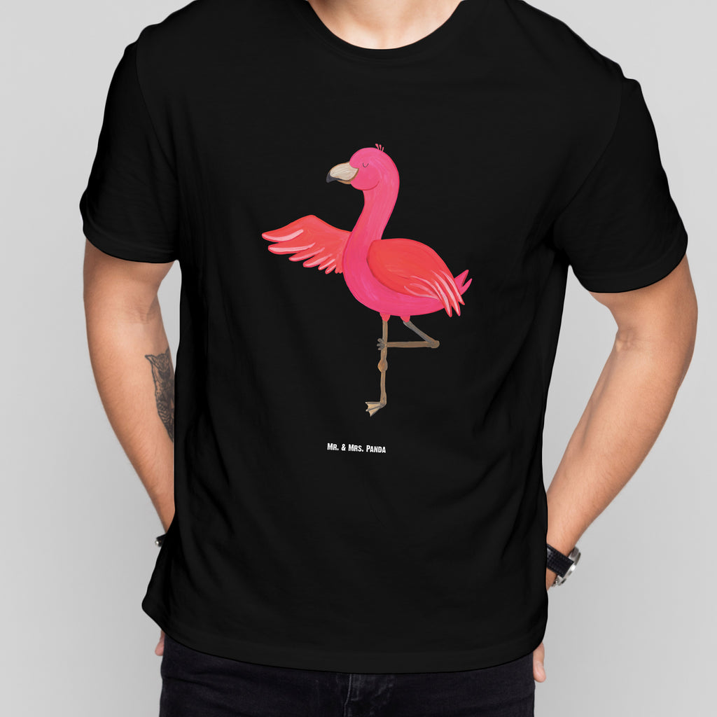 Größe L T-Shirt Flamingo Yoga T-Shirt, Shirt, Tshirt, Lustiges T-Shirt, T-Shirt mit Spruch, Party, Junggesellenabschied, Jubiläum, Geburstag, Herrn, Damen, Männer, Frauen, Schlafshirt, Nachthemd, Sprüche, Flamingo, Vogel, Yoga, Namaste, Achtsamkeit, Yoga-Übung, Entspannung, Ärger, Aufregen, Tiefenentspannung