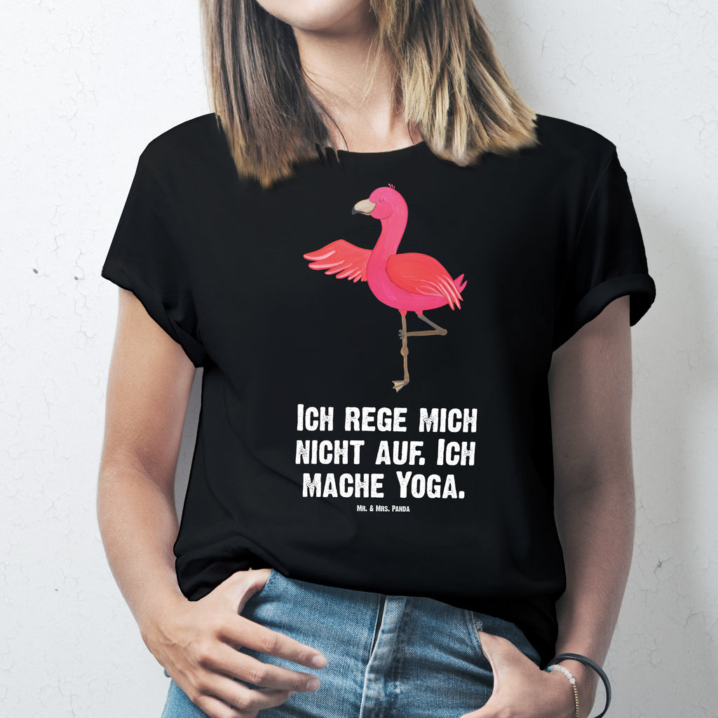 Größe L T-Shirt Flamingo Yoga T-Shirt, Shirt, Tshirt, Lustiges T-Shirt, T-Shirt mit Spruch, Party, Junggesellenabschied, Jubiläum, Geburstag, Herrn, Damen, Männer, Frauen, Schlafshirt, Nachthemd, Sprüche, Flamingo, Vogel, Yoga, Namaste, Achtsamkeit, Yoga-Übung, Entspannung, Ärger, Aufregen, Tiefenentspannung